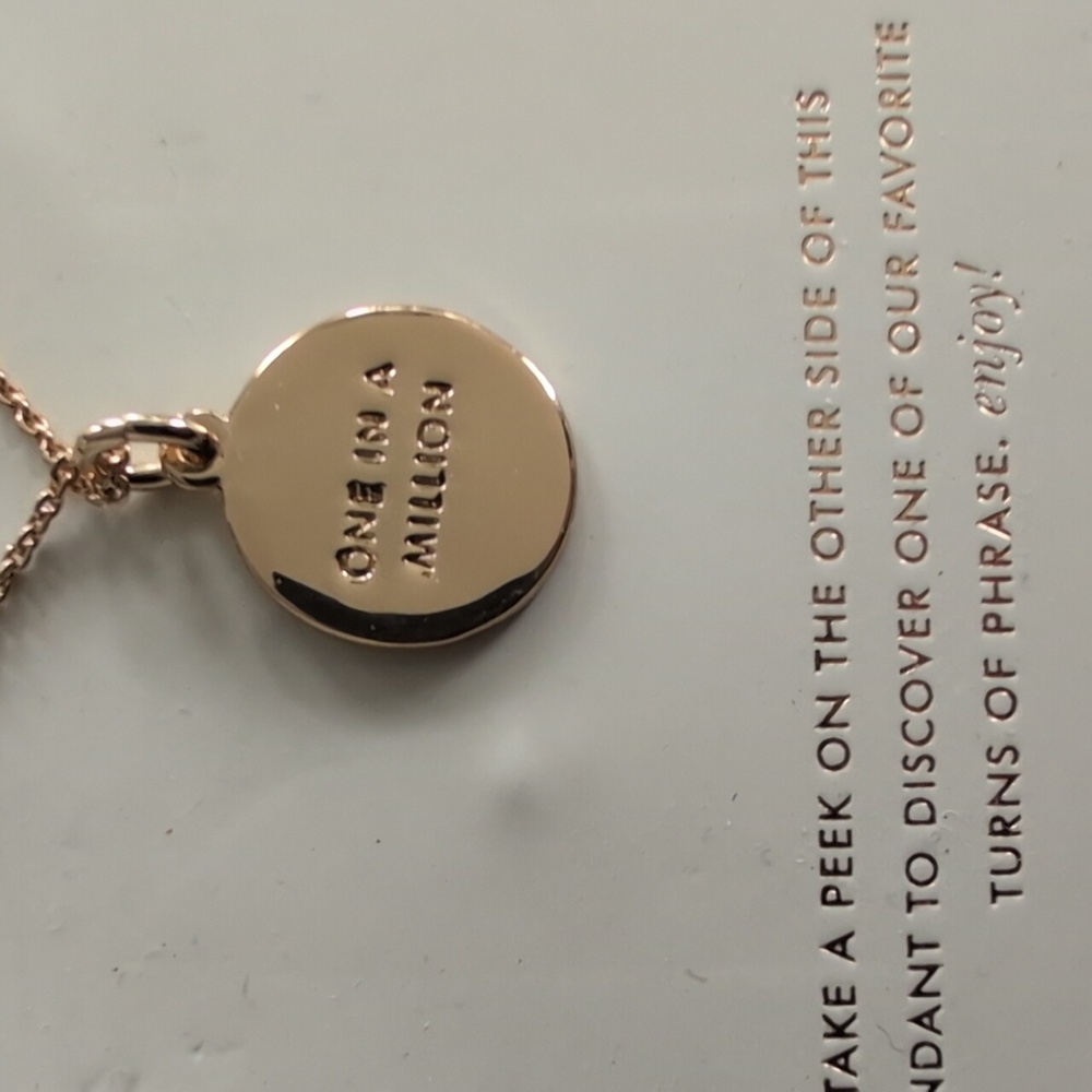 Kate Spade Gold 'C' Pendant Necklace - Picture 2 of 3